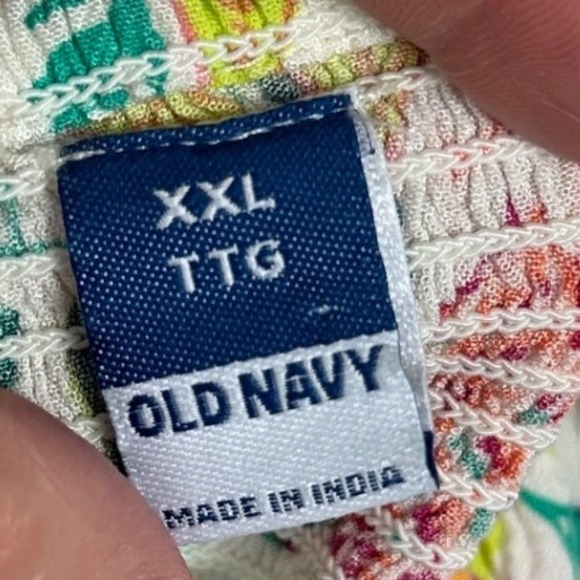 Old Navy Fit And Flare Crinkled‎ Halter Maxi Dress Floral Print Womens Size XXL - Picture 5 of 16